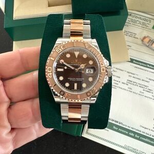 Rolex Yacht-Master 40MM Chocolate Dial Two tone Rose Gold / Steel + Box